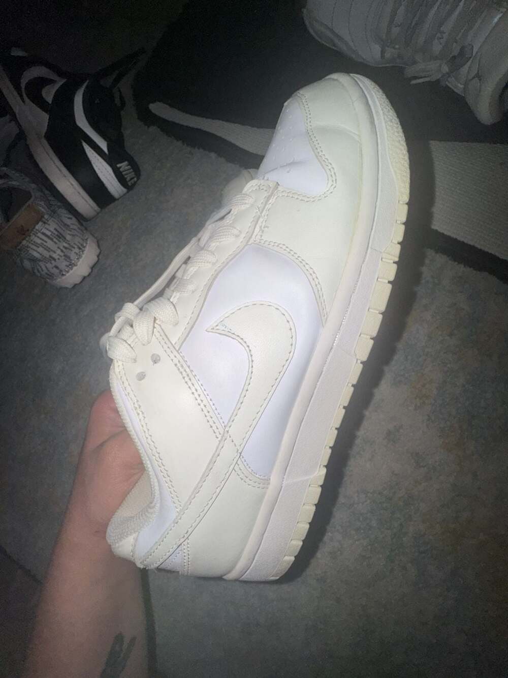 Nike Dunk Low Retro Women's 'Coconut Milk' White/Sail Sneakers (DD1503-121)
